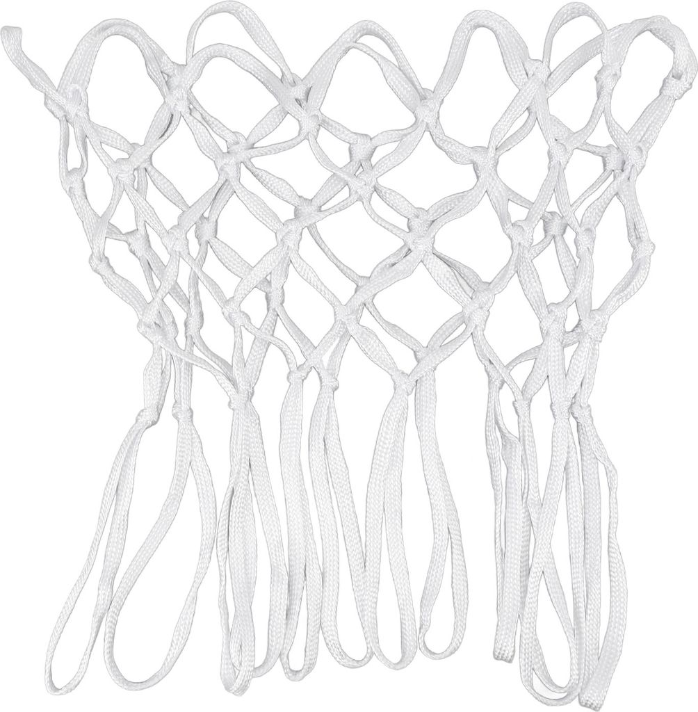 2pcs langlebige Basketballnetze Nylon White Universal Hochleistungsnetz Ersatz bei allen Wetter