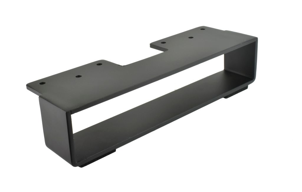 Prima-Online Möbelfuß Metallfüße gerade Möbelfüße Schrankfuß Sofafuß H:  10-23cm Schwarz