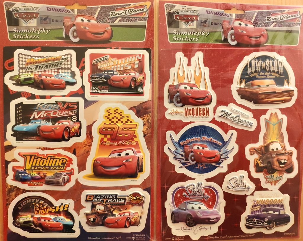 Jiri Models Sticker 3D Aufkleber "Cars - Autos" - 2 Bögen Produktbild 