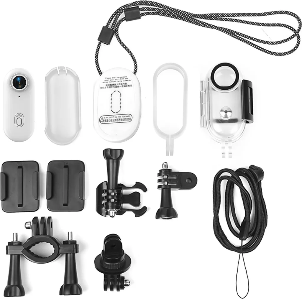 Caméra de Sport Mini Format Full HD avec Boîtier Étanche et Clip de Dos