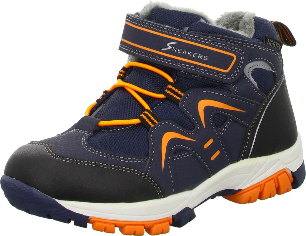 Sneakers Jungen-Allwetterstiefel gefüttert Blau , Farbe:blau, EU Größe:25