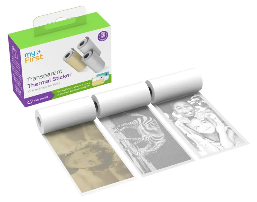 Papier photo thermique autocollant pour myFirst Insta 20, or et argent