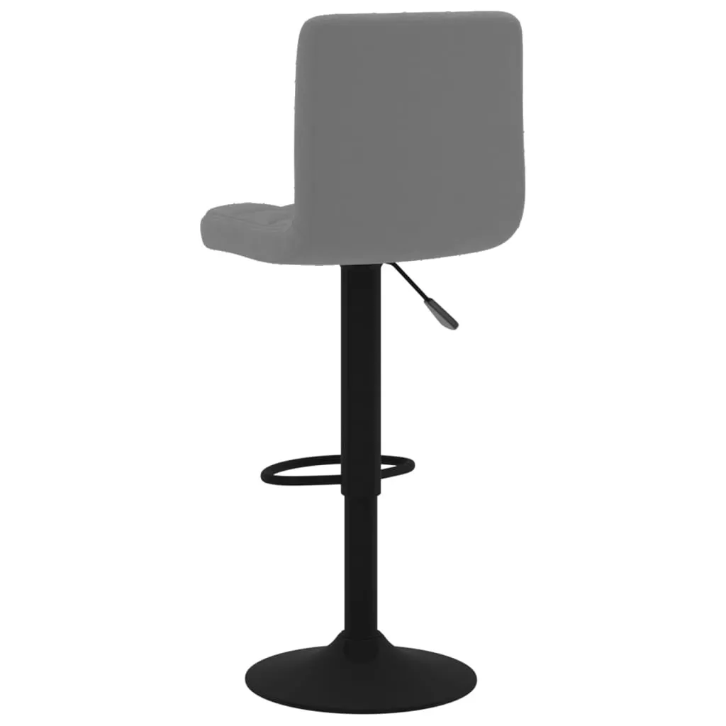 vidaXL Sgabello da bar 2 pezzi. Velluto grigio scuro - 6