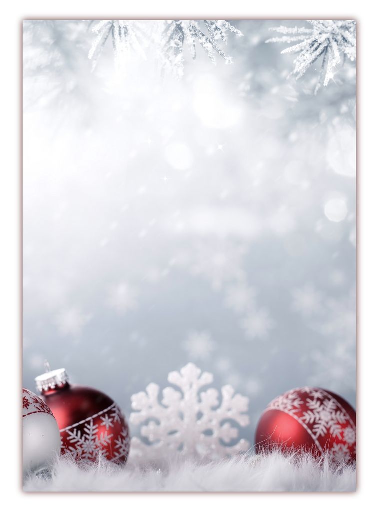Motivpapier Briefpapier Winter Weihnachten schöne Winterlandschaft  50 Blatt  A4 