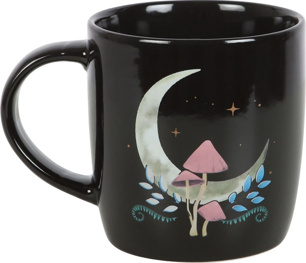 Something Different - Kaffeebecher "Mystical Moon" SD5815 (Einheitsgröße) (Schwarz/Pink)