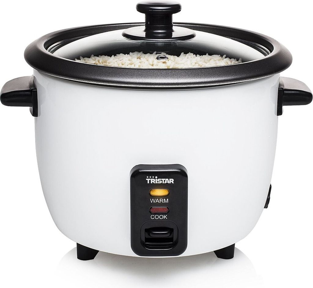 Tristar RK-6117 Reiskocher, Schwarz, Weiß, 0,6 l, 300 W, Produktbild 