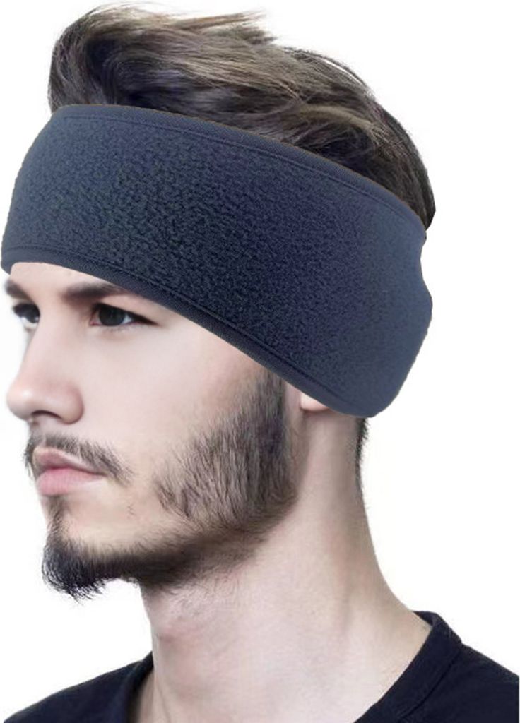 Pferdeschwanz-Stirnband zum Joggen, Ohrenschützer aus Polarfleece, Winter, rutschfester Gehörschutz, hochelastisches Lauf-Stirnband, Outdoor-Reis...
