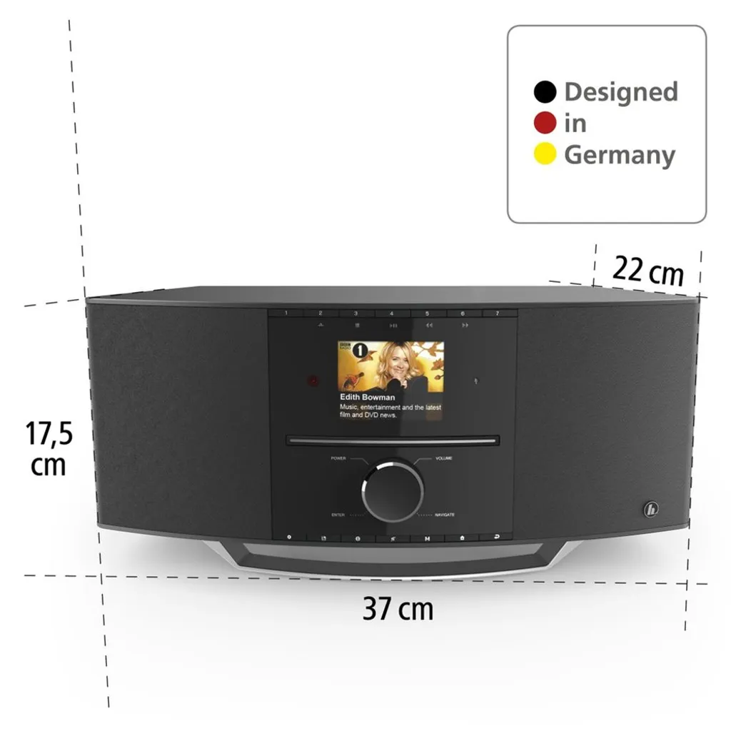 Radio Internet Hama sans Interférences avec Lecteur CD et Bluetooth 40W