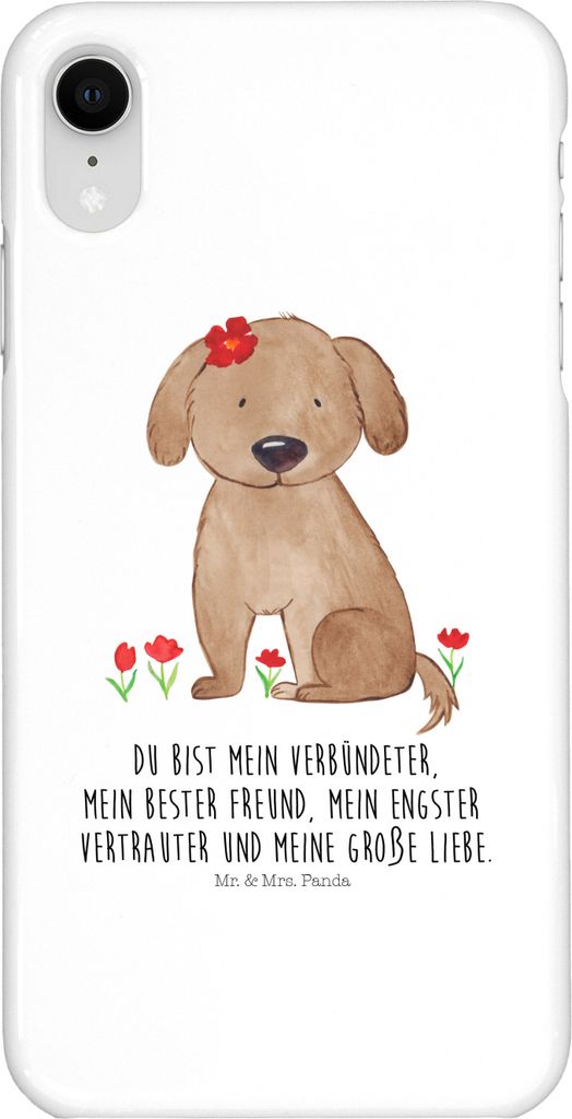 Mr. & Mrs. Panda Iphone XR Handyhülle Hund Dame - Weiß - Geschenk, Hundeglück, Sprüche, Liebe, Flauschig, Hunde, Handy Case, Liebenswert, Premi...