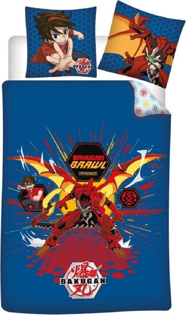 Bakugan Bettbezug Brawl 140 x 200 cm Mikrofaser