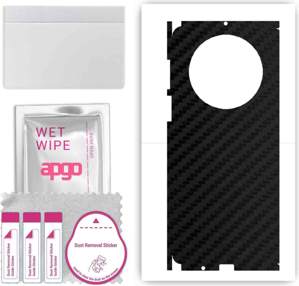 apgo Rückseite + Seiten Schutzfolie, Skin, kompatibel mit Huawei Mate X3, Hinten Displayschutzfolie aus Vinylfolie, kratzfest, einfache Montage - ...