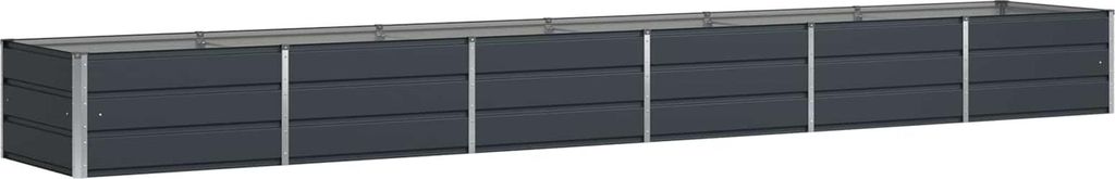 vidaXL Kvetináč antracit 480 x 80 x 45 cm oceľ Obrázok produktu 