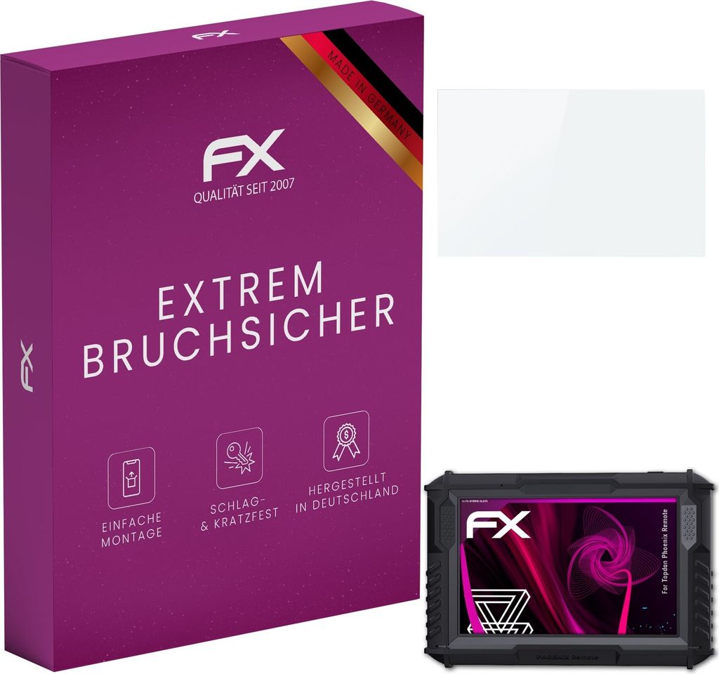 atFoliX FX-Hybrid-Glass Displayfolie kompatibel mit Topdon Phoenix Remote Glasfolie