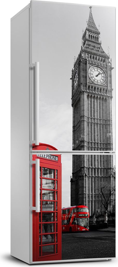 Tulup Kühlschrankdekoration - 70x190 cm - Aufkleber auf dem Kühlschrank - Big Ben