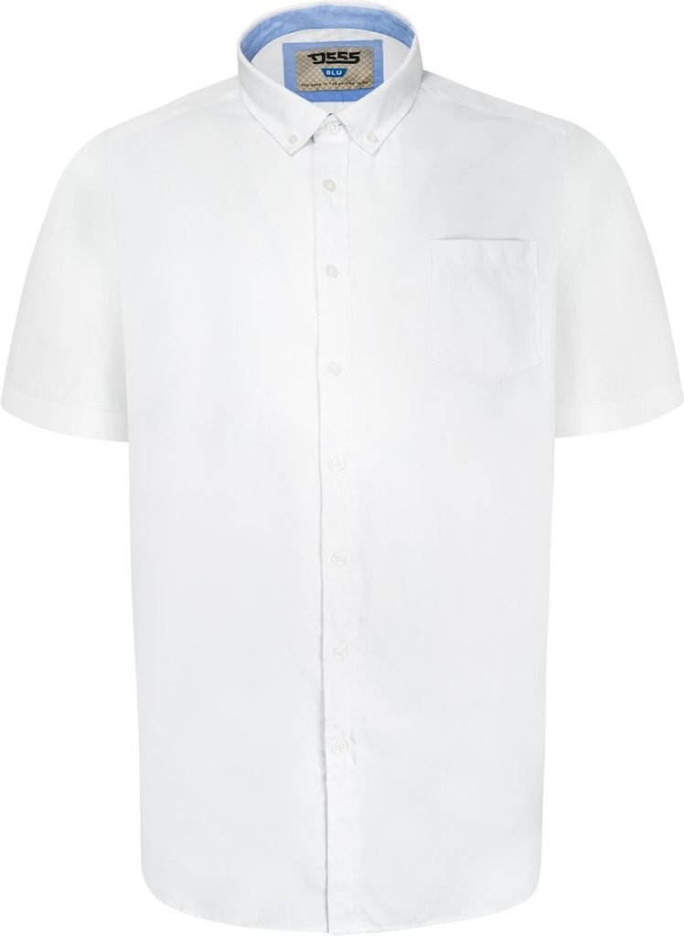 Duke - "D555 James" Hemd für Herren kurzärmlig DC461 (6XL) (Weiß)