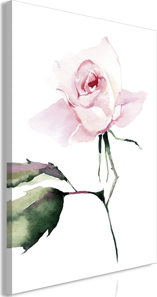 Quadro Moderno Fiori Rosa 60x90 Verticale - Tela Canvas Artistica