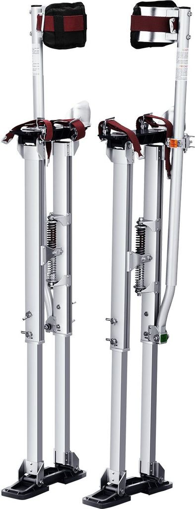 Aluminiumstelzen Deckenbau 91,4-126,7cm Höhenverstellbar Arbeitsstelzen Trockenbau 103kg Belastbarkeit Malerstelzen 27-29cm Fußgröße Für Maler...