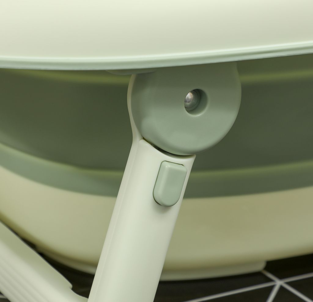 AIYAPLAY 2er -Set Babybadewanne, faltbar Baby Bathtub mit Produktbild 9