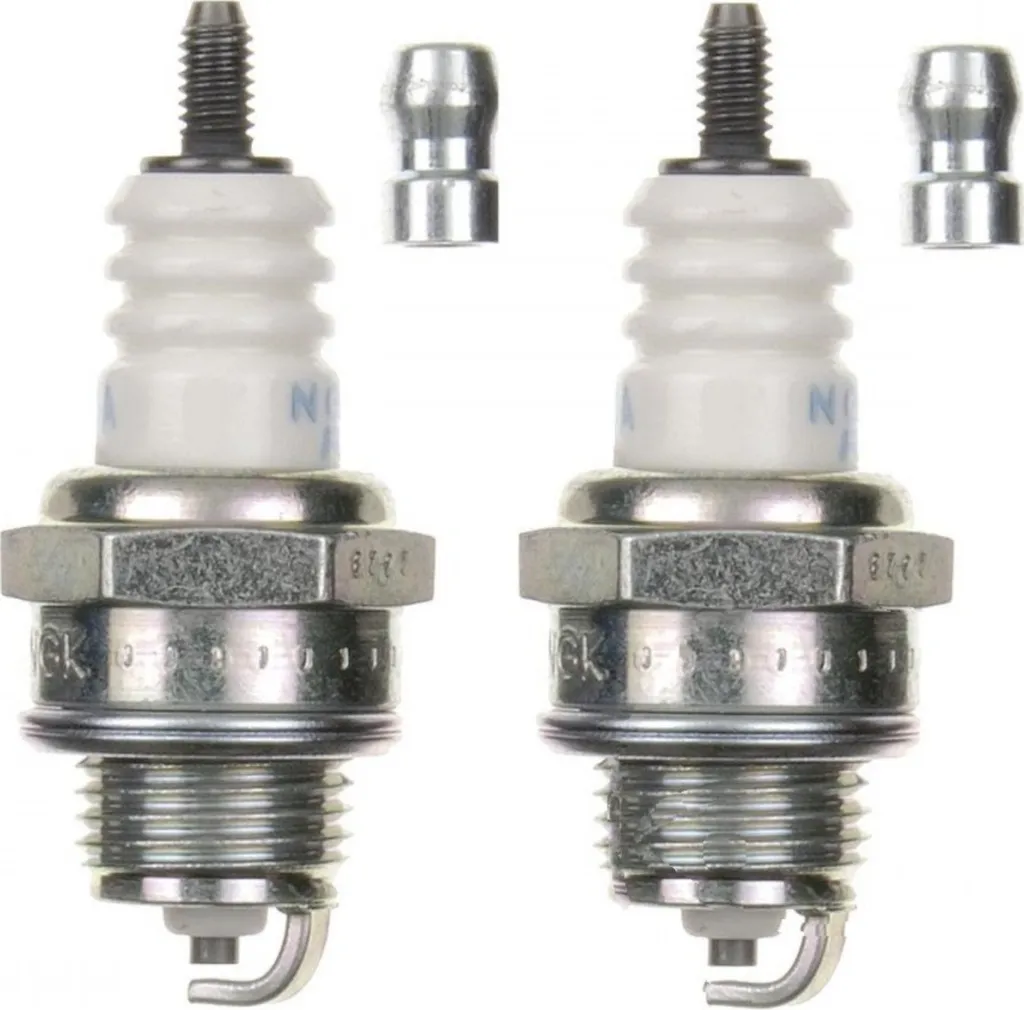 Set di candele NGK 2x BPMR6A con soppressione delle interferenze, distanza tra gli elettrodi 0,75 mm, potere calorifico 6, 4114 / 5063 / 6726