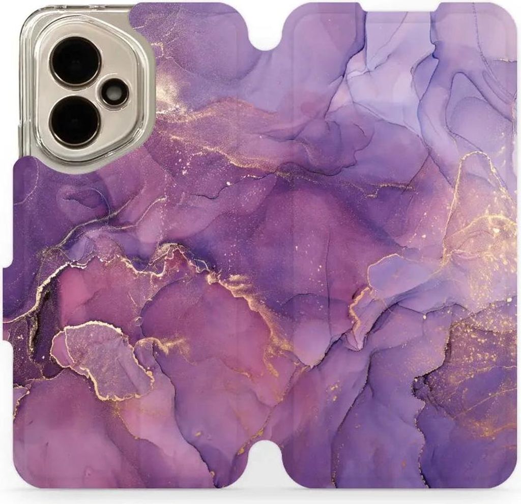 Handyhülle mit klappe für Honor 400 5G, Mobiwear Book, Violett