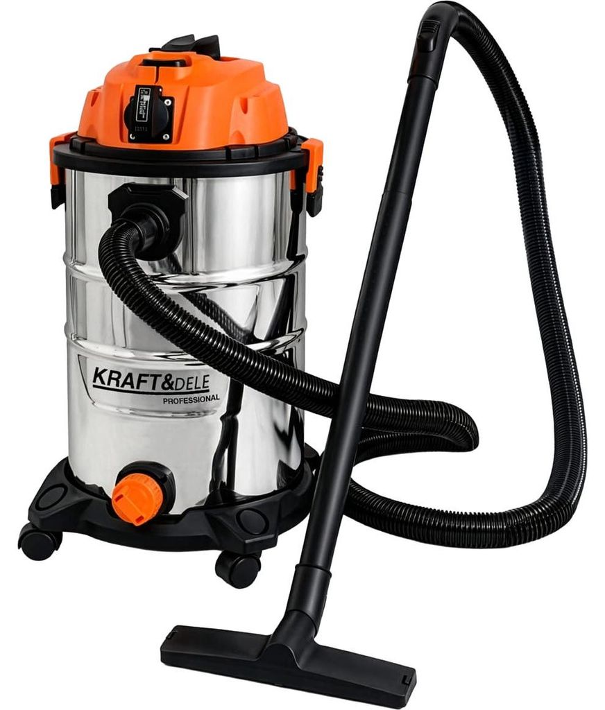 KRAFT&DELE | Industriestaubsauger, Staubsauger Trocken Sauge, Aschesauger, 30L, mit HEPA-Filter