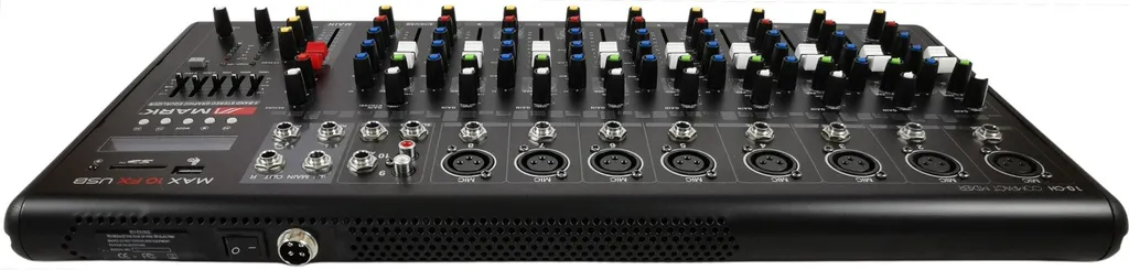 Table de mixage 10 canaux Mark MAX 10 FX USB BT pour sono et studio