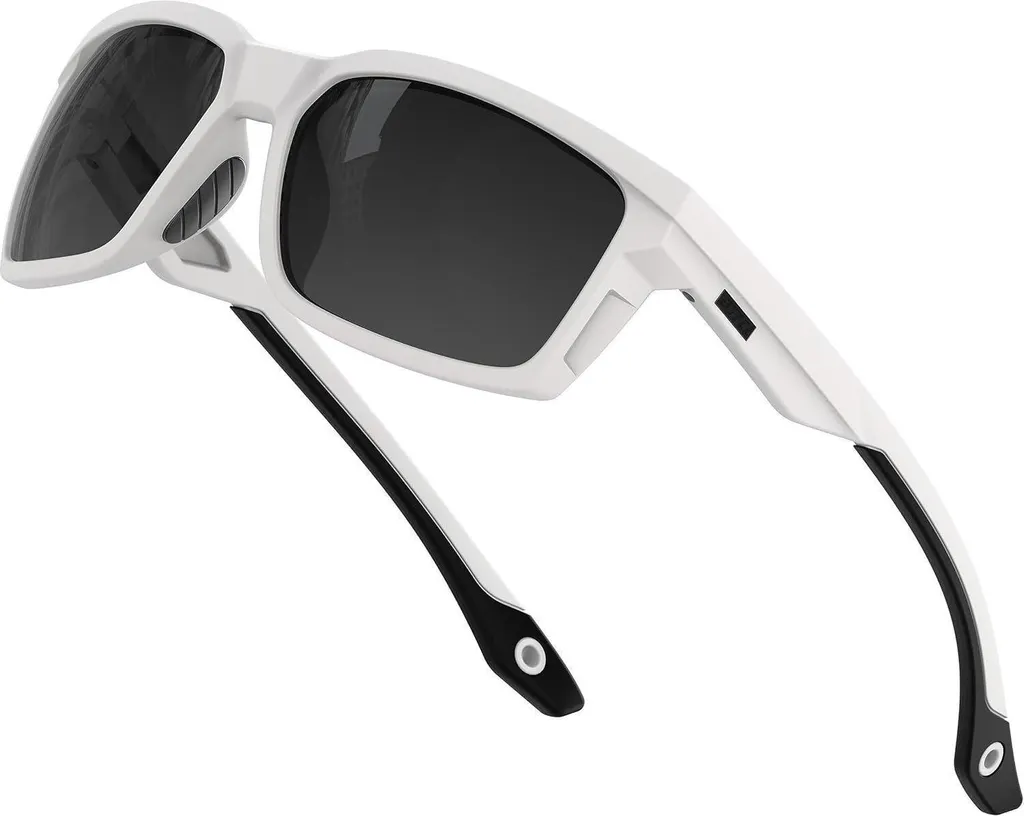 Occhiali da sole sportivi polarizzati da uomo montatura TR90 protezione UV400 Cat 3