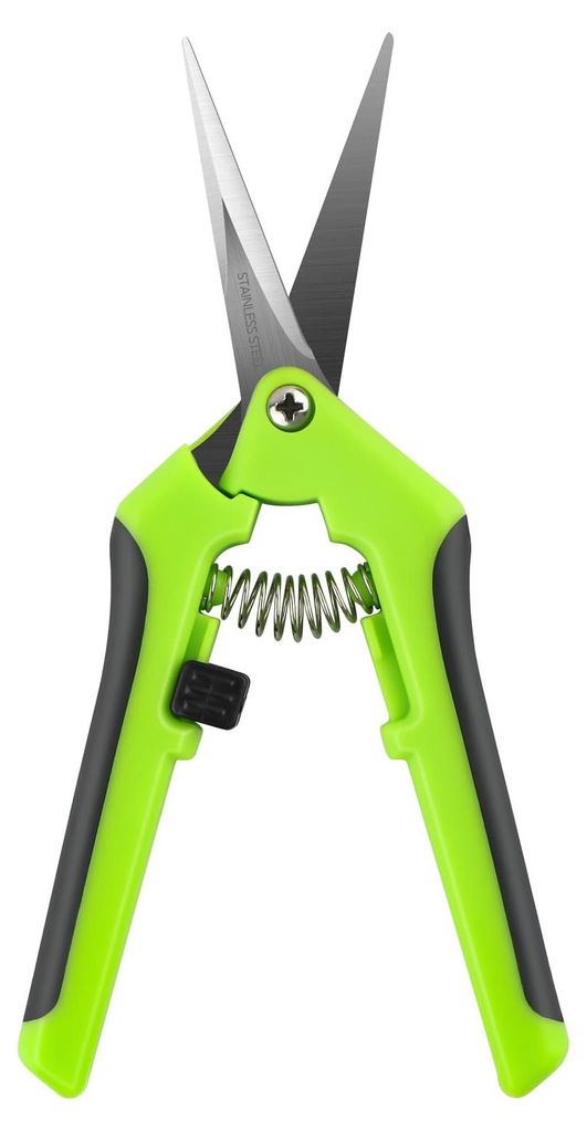 Federschere, ergonomisch, rostfreie Klingen, 16,5 cm, grün