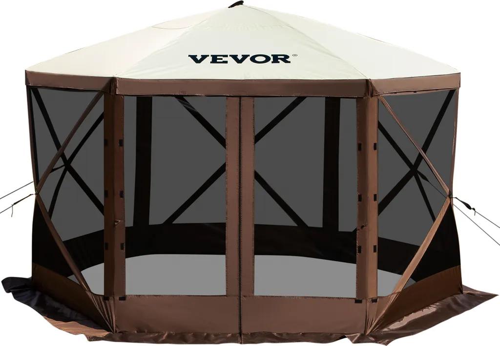 Abri de Jardin Pop-up Hexagonal - Tente Moustiquaire avec Sac de Transport