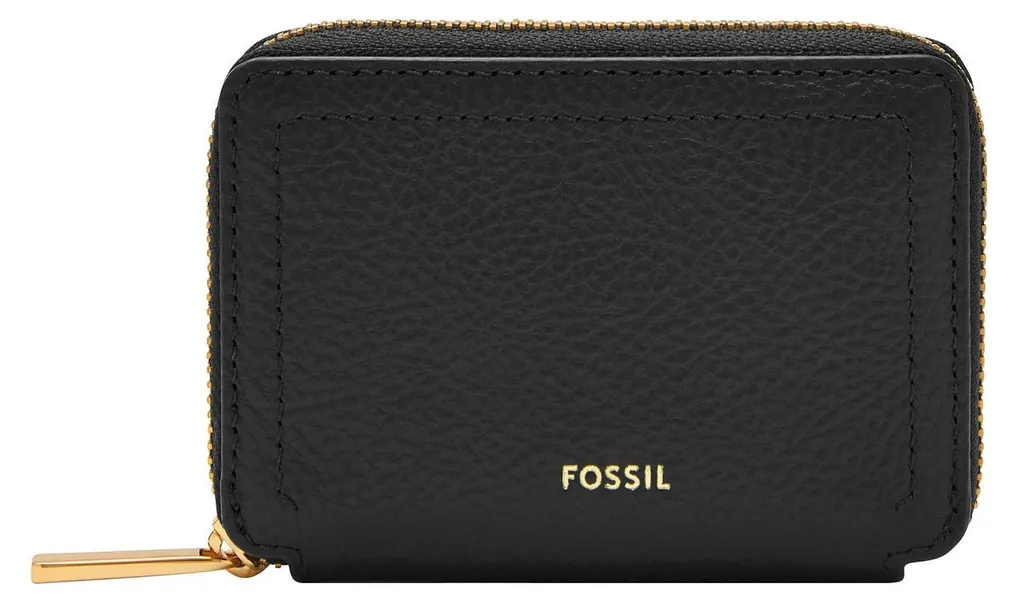 Fossil Logan Zip Around Card Case RFID Black noir - Étui de crédit chic
