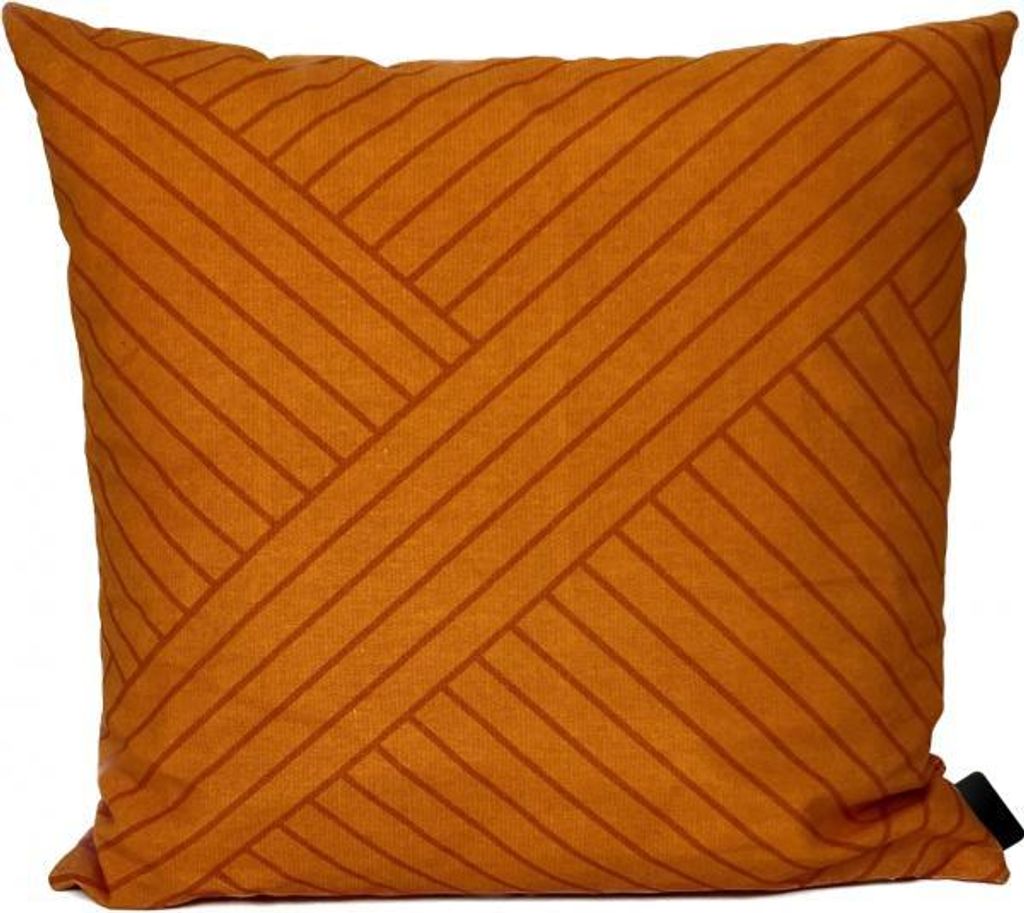 Madison Sierkussen 45x45 cm Streifen gelb