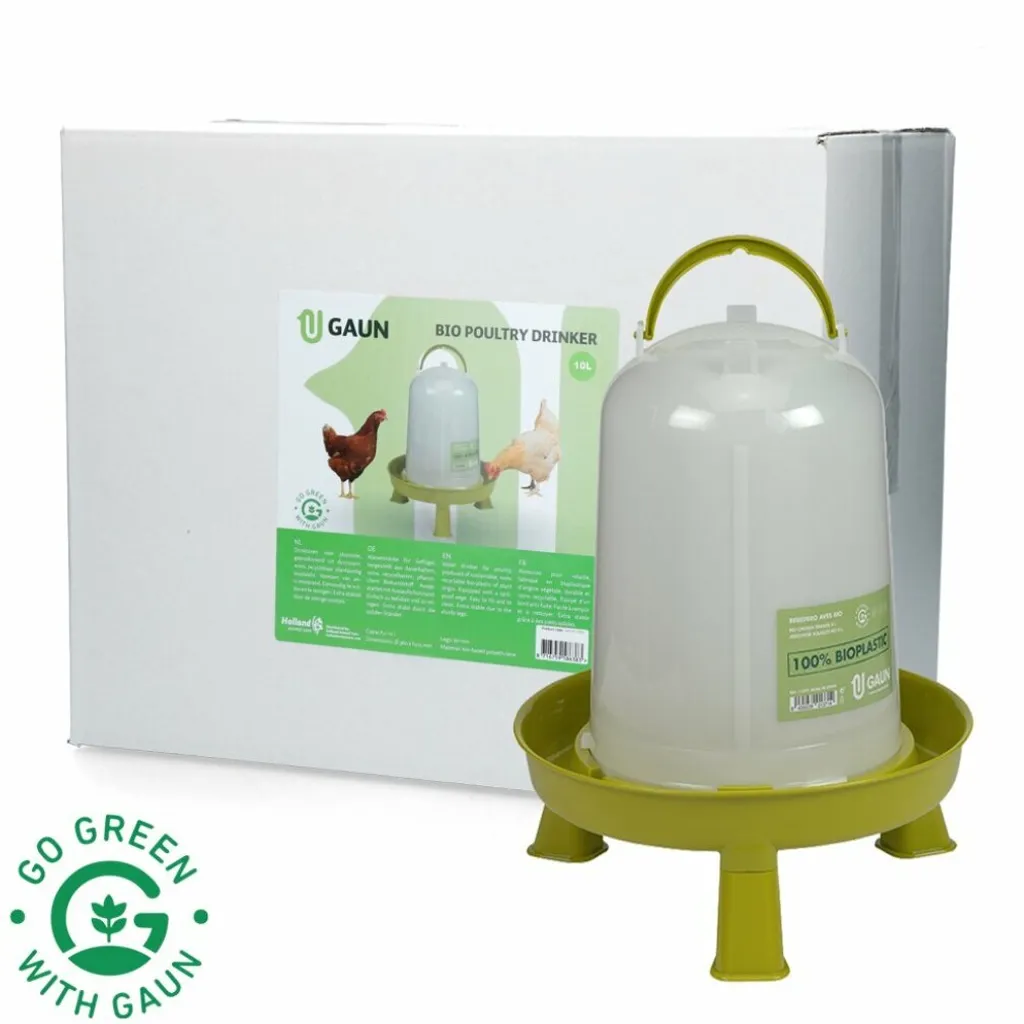 Abbeveratoio Sifone 10 Litri con Piedini per Pollame - Bio Verde Limone