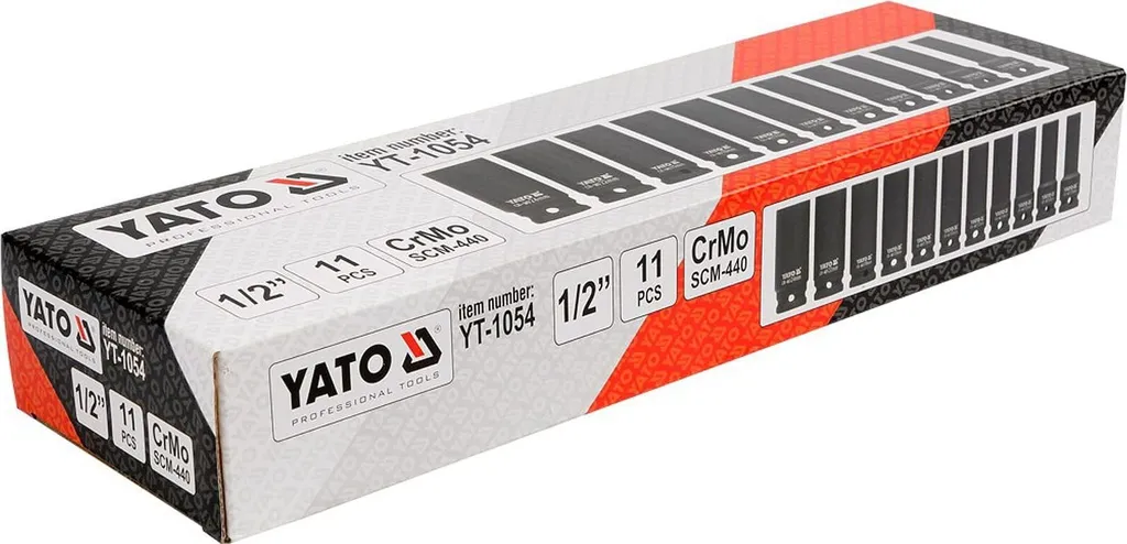 Coffret de douilles à percussion Yato YT-1054 pour clé à chocs