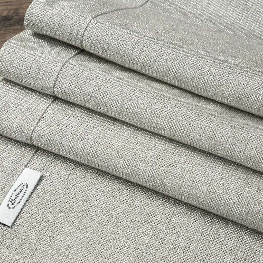 Nappe Stella 2 gris clair 145x300 cm, textile résistant et élégant - 5