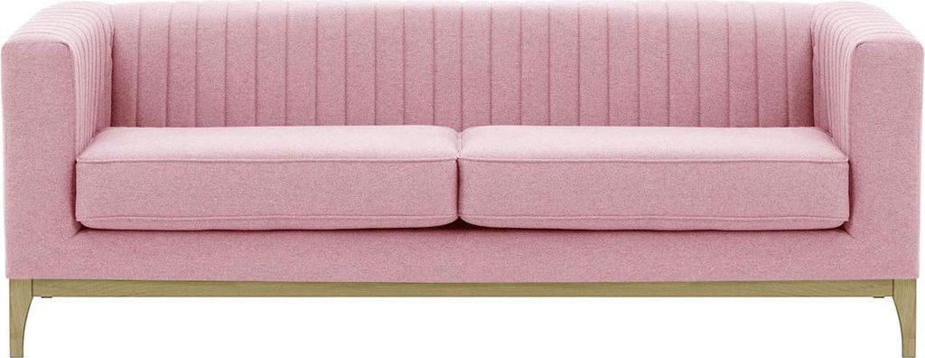 Dreisitzer-Sofa Slender Wood-Baku 16-wax black