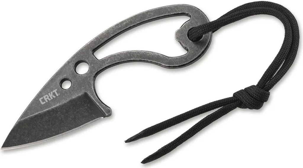 Couteau Fixe CRKT Owlet 8Cr13MoV avec Décapsuleur et Étui Rigide