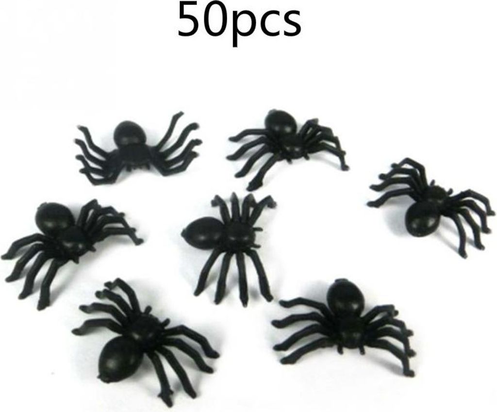 Mini Plastik Spinne Streich Scherz Geburtstag Spielzeug DIY Party Dekorative Requisiten