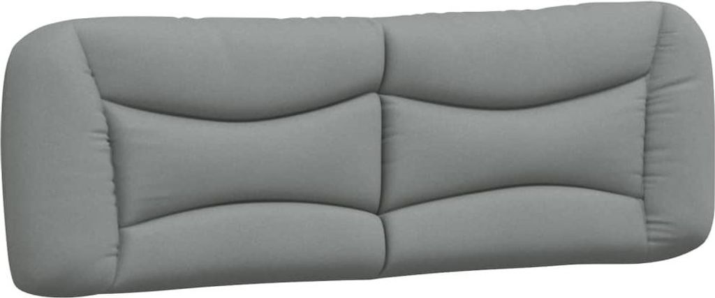 vidaXL Kopfteil-Kissen "Hvar" Hellgrau 152 cm Stoff