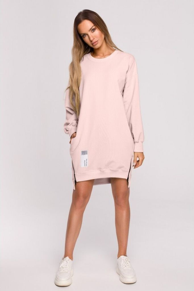 Made of Emotion Langes Sweatshirt für Damen Thronixie M676 rosa S