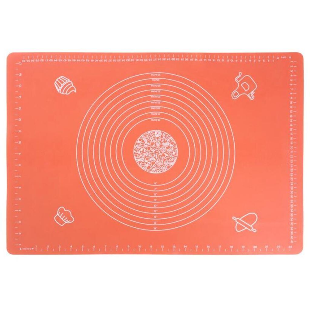 Unterlage MagicHome, für Teig, Silikon, rot, 64x45 cm