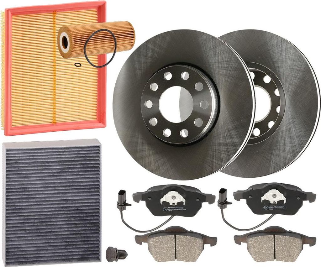 RIDEX Inspektionspaket Filterset für VW PASSAT Variant (3B6) PASSAT Variant (3B5) PASSAT (3B3) PASSAT (3B2) für AUDI A4 Avant (8ED, B7) für SKODA