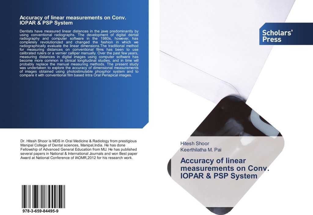 Accuracy of linear measurements on Conv. IOPAR & PSP System