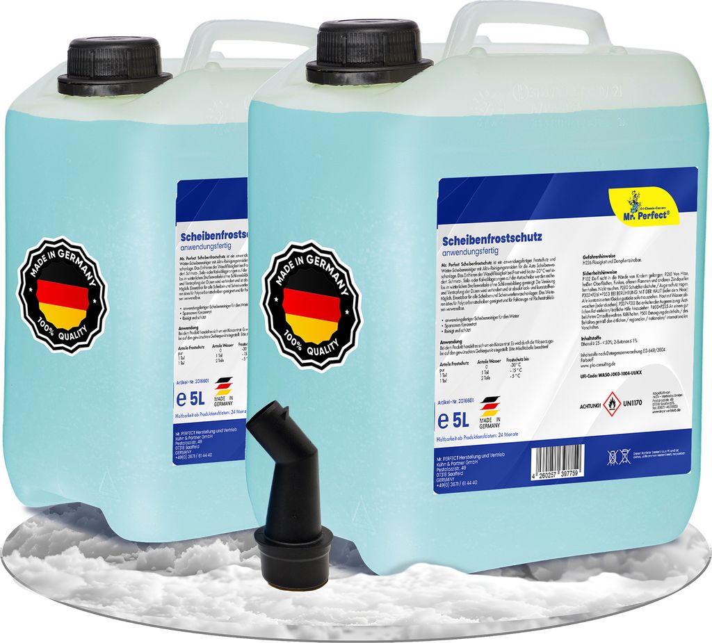 Mr. Perfect 2x5L Scheibenfrostschutz bis -30°C - Scheiben Frostschutz Winter
