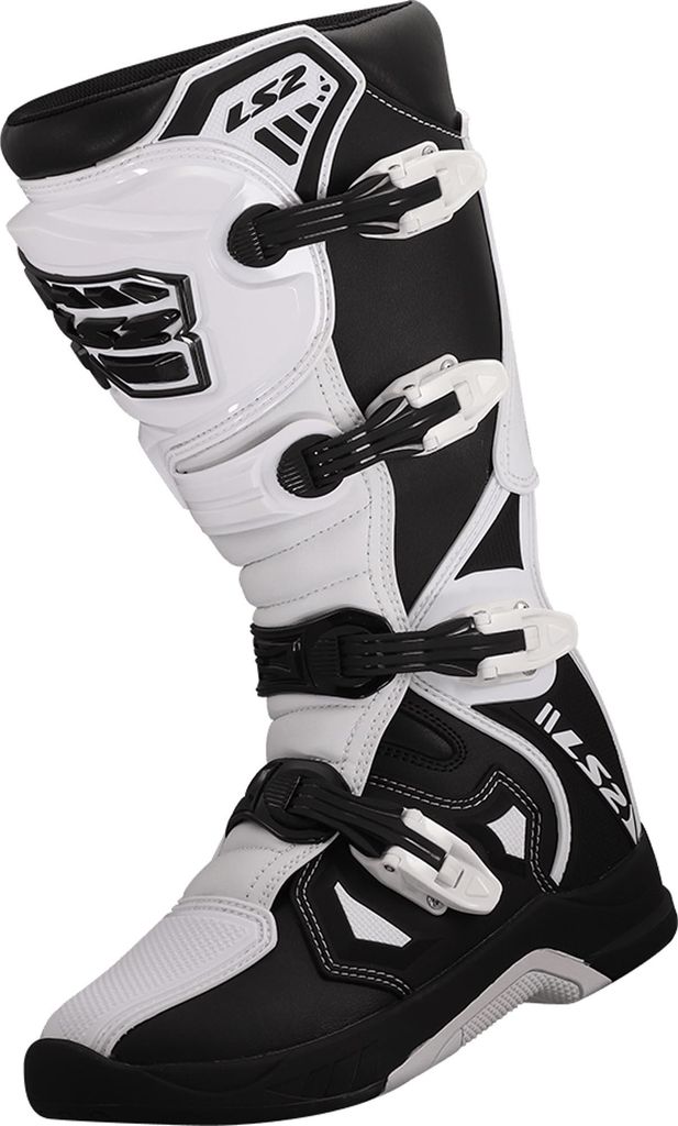 LS2 Raptor Motocross Stiefel, schwarz/weiß, 42