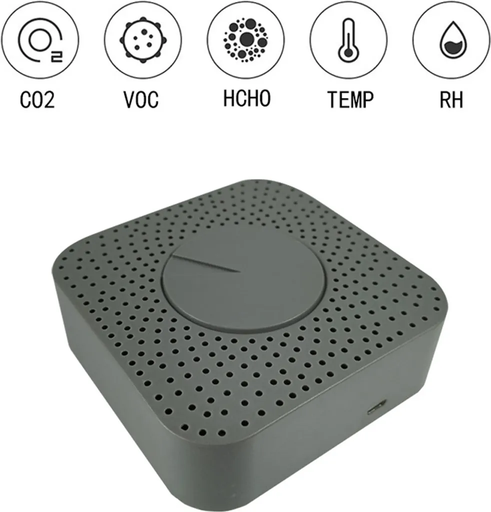 Détecteur CO2 et pollution 5 en 1 ZigBee compatible Alexa et Google Home - 4