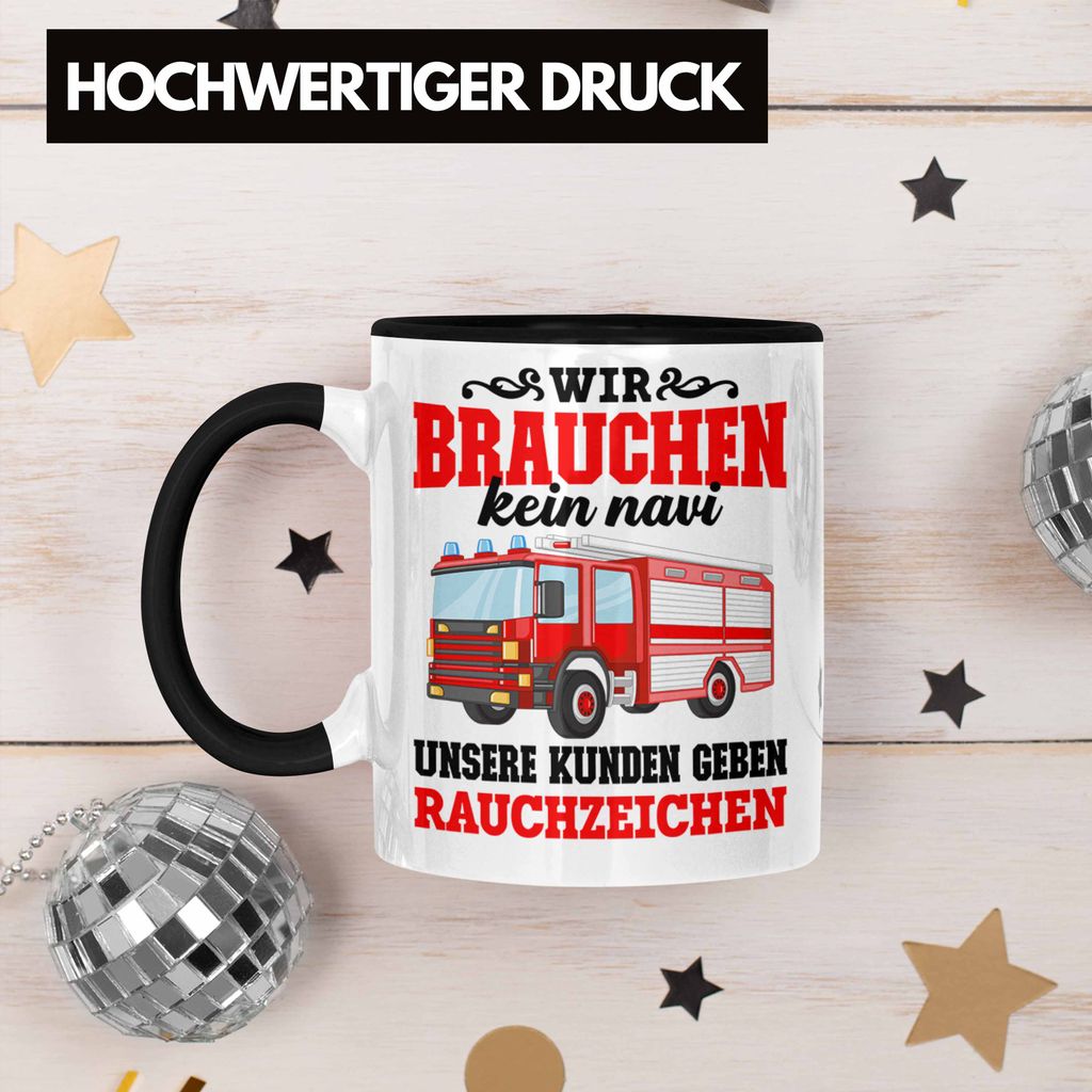 Feuerwehr-Tasse Mit Spruch '112: Männer Die Auch Kommen!' – 300 Ml, Spülmaschinenfest, Mikrowellengeeignet