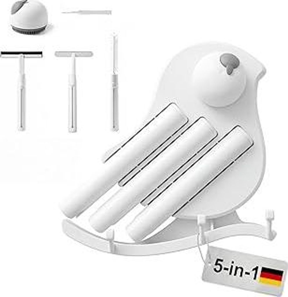 DEANIC 5-in-1 Reinigungsbürsten Set mit Aufbewahrungshalter, Multifunktionale Reinigungsbürste für Badezimmer, Flaschenbürste, Duschkopf Reinig...