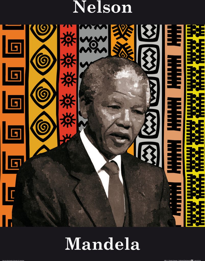 Nelson Mandela Kunstdruck Bild - Kampf Gegen Die Apartheid (80 x 60 cm)