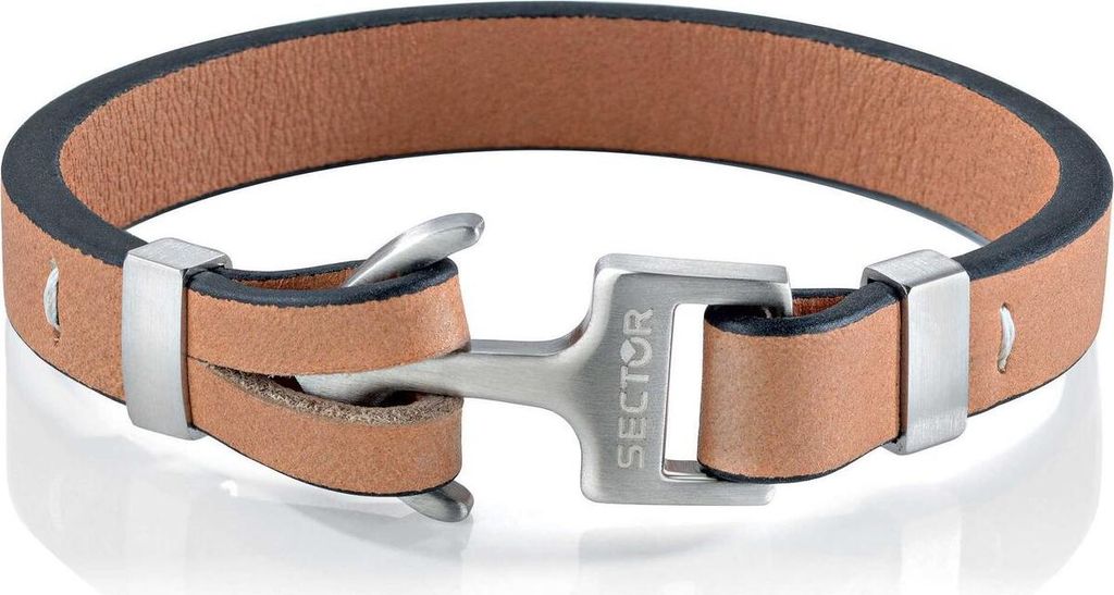 Sector Herren Armband SZV16 aus hochwertigem Edelstahl in Braun und Silber