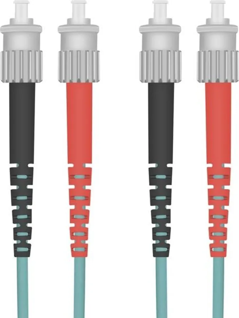 Cavo Rete Fibra Ottica Helos 126404 OM3 ST/ST Duplex 7.5m 50/125